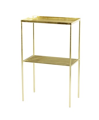 Gold Çift Raf Sehpa Stand